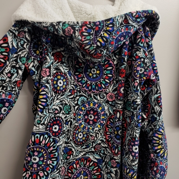 Vera Bradley 2X 3X 18 20 22 Medallion Plush Robe * MISSING SASH - Picture 7 of 11